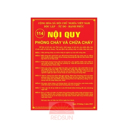 Nội quy phòng cháy chữa cháy